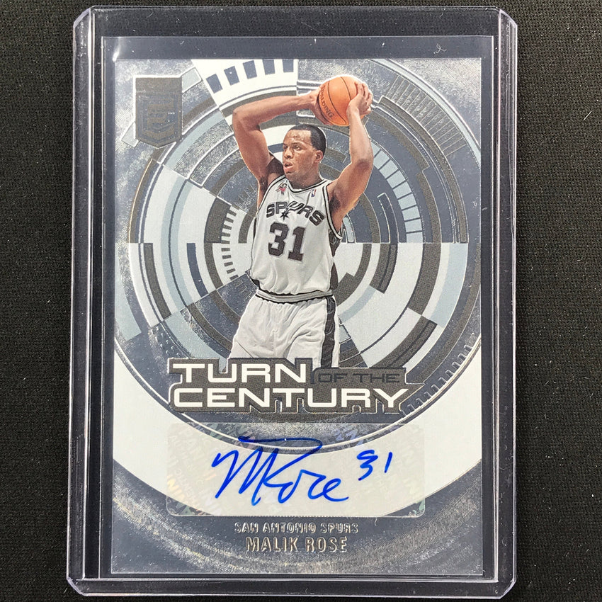 2023-24 Donruss Elite Malik Rose Turn Of The Century Auto #Mra