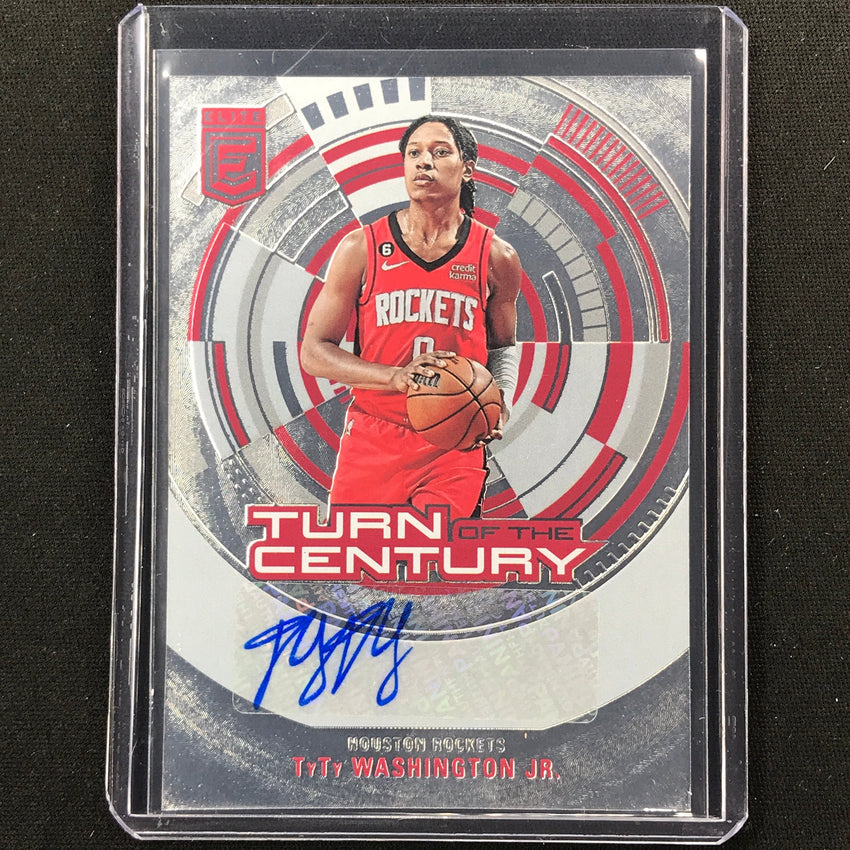 2023-24 Donruss Elite Tyty Washington Jr. Turn Of The Century Auto No Ttw