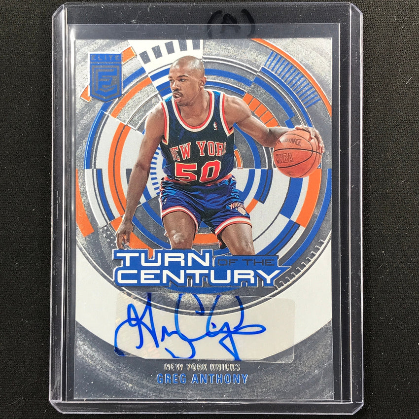 2023-24 Donruss Elite GREG ANTHONY Turn of the Century Auto #GAN (A)