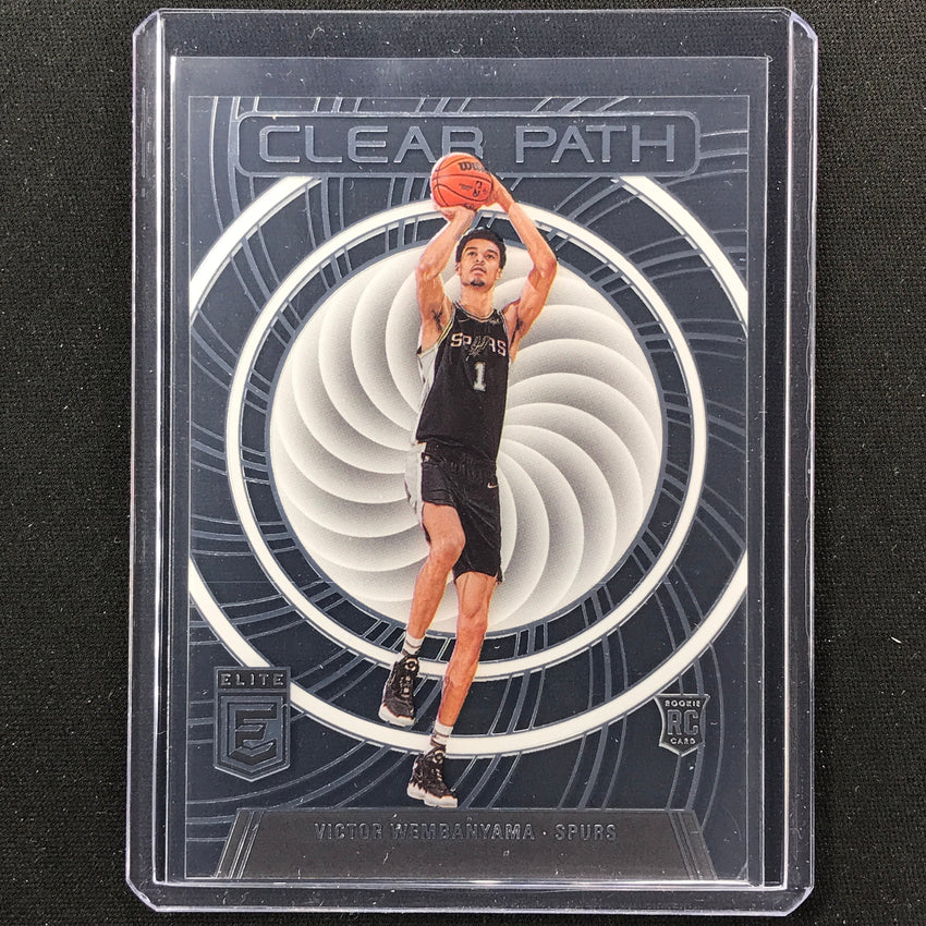 2023-24 Donruss Elite Victor Wembanyama Rookie Clear Path Acetate Base No 4
