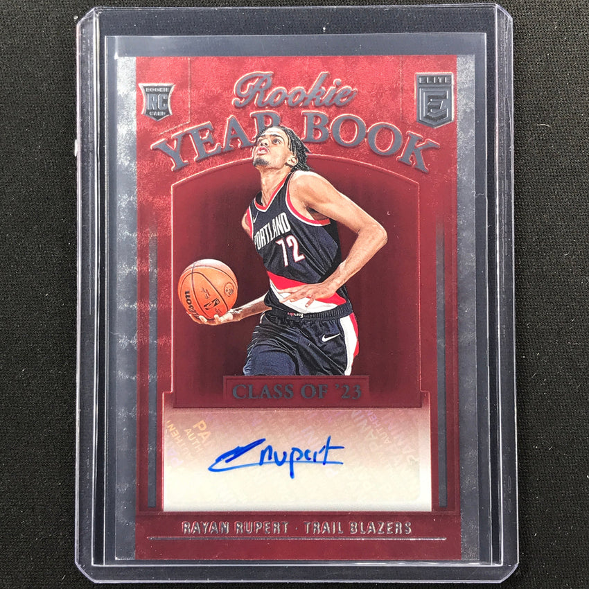2023-24 Donruss Elite Rayan Rupert Rookie Year Book Auto #Ray
