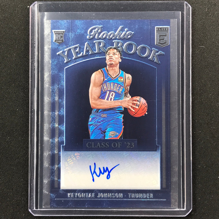 2023-24 Donruss Elite Keyontae Johnson Rookie Year Book Auto #Kjo