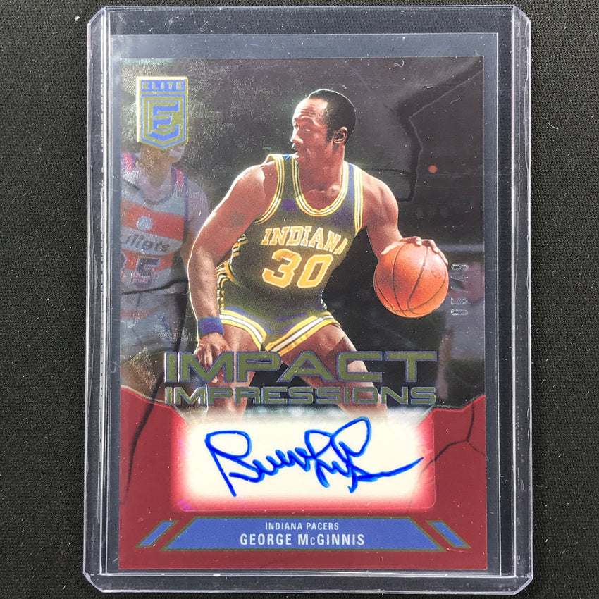 2023-24 Donruss Elite George Mcginnis Impact Impressions Auto Red 5/49