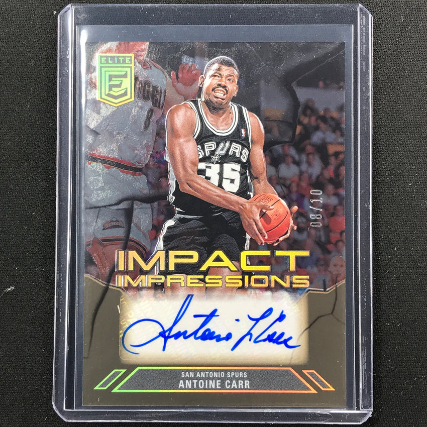 2023-24 Donruss Elite Antoine Carr Impact Impressions Auto Gold 8/10