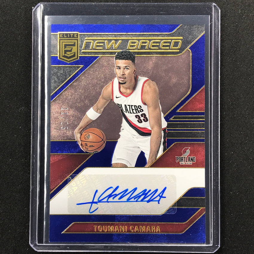 2023-24 Donruss Elite TOUMANI CAMARA New Breed Rookie Auto Blue 11/25
