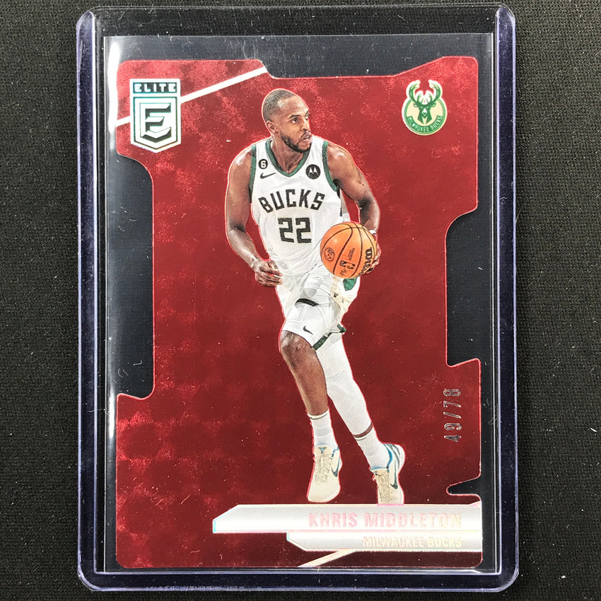 2023-24 Donruss Elite Khris Middleton Base Aspirations Die-cut 49/78 #10