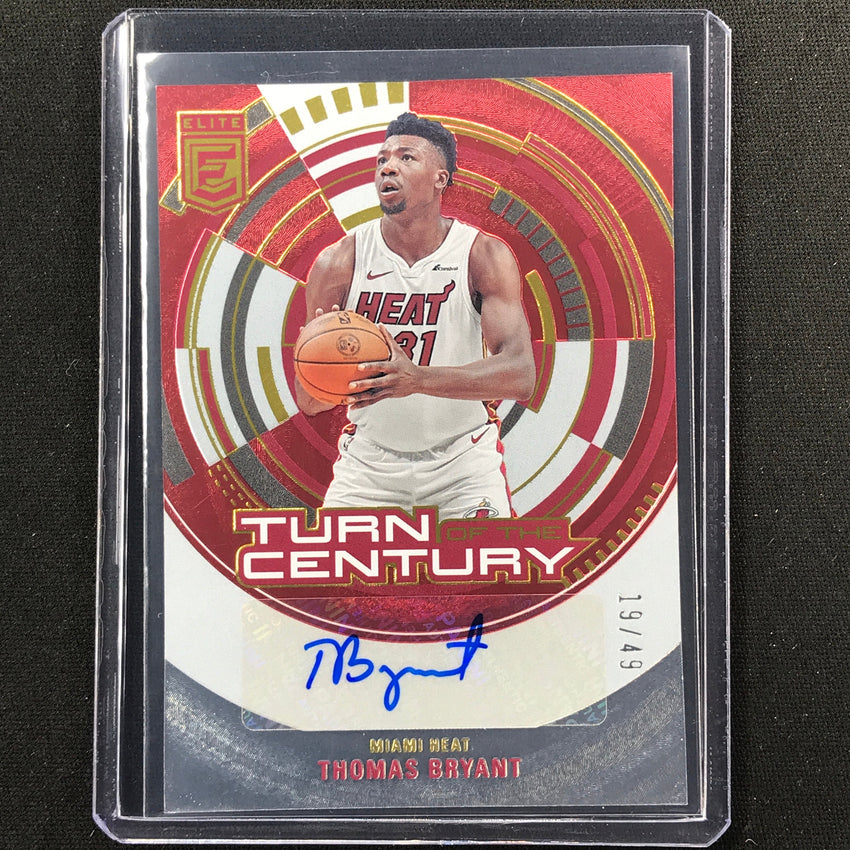 2023-24 Donruss Elite Thomas Bryant Turn Of The Century Auto Red 19/49