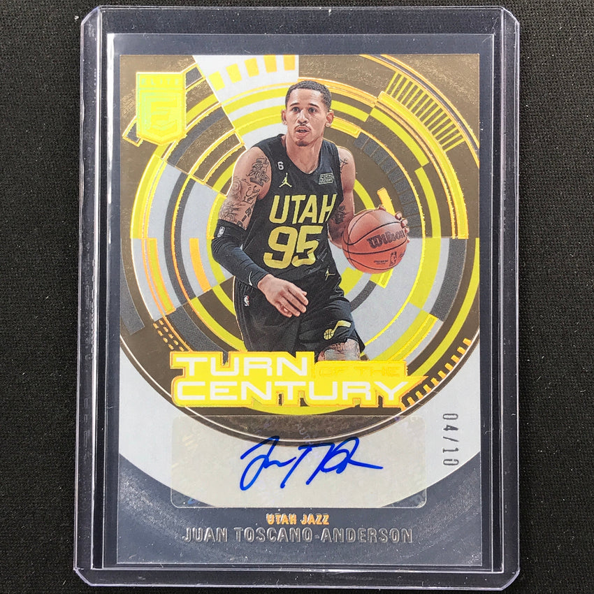 2023-24 Donruss Elite Juan Toscano-anderson Turn Of The Century Auto Gold 4/10