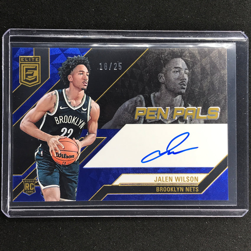 2023-24 Donruss Elite JALEN WILSON Pen Pals Rookie Auto Blue 18/25