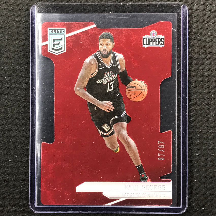 2023-24 Donruss Elite Paul George Base Aspirations Die-cut 87/87 #17