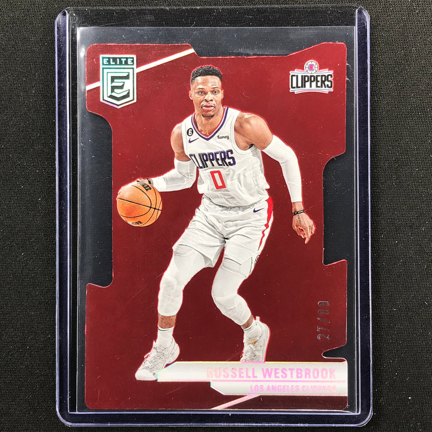 2023-24 Donruss Elite Russell Westbrook Base Aspirations Die-cut 27/99 #102