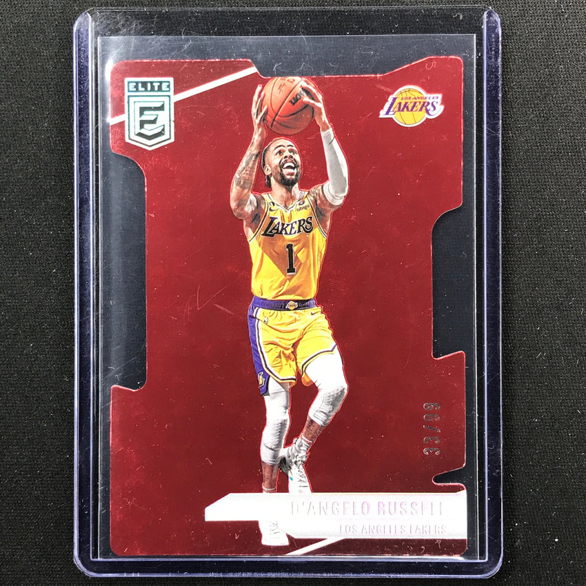 2023-24 Donruss Elite Dangelo Russell Base Aspirations Die-cut 33/98 #110