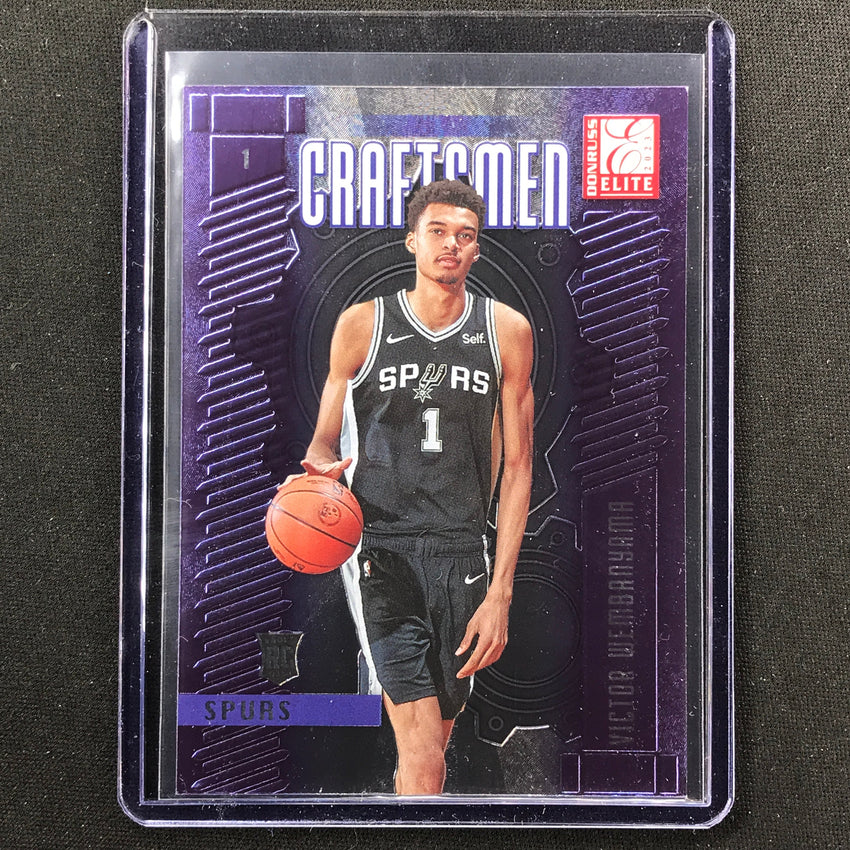 2023-24 Donruss Elite Victor Wembanyama Rookie Craftsmen Base No 17