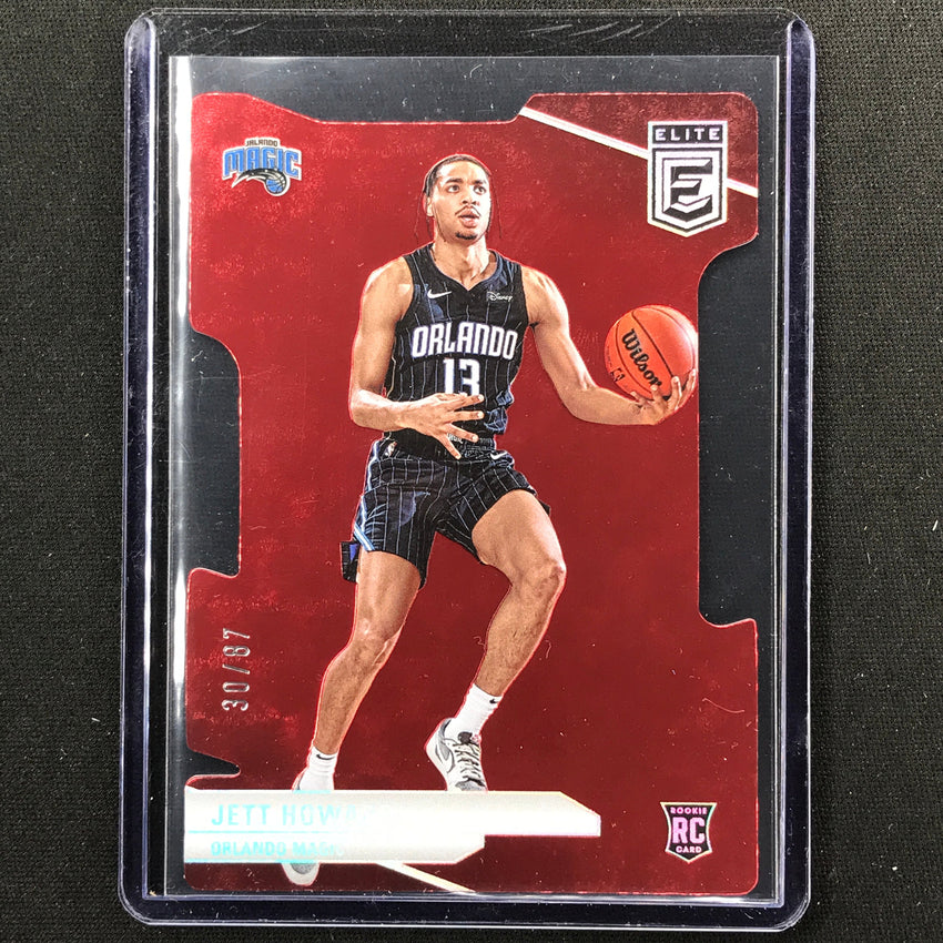 2023-24 Donruss Elite Jett Howard Rookie Base Aspirations Die-cut 30/87 #204