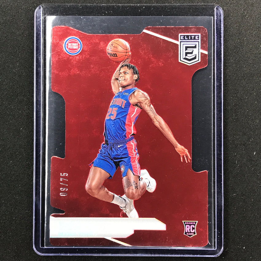 2023-24 Donruss Elite Marcus Sasser Rookie Base Aspirations Die-cut 9/75 No 206