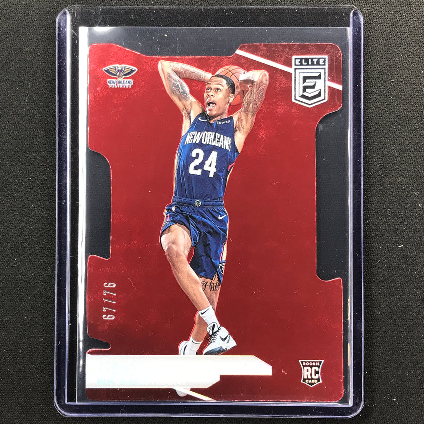 2023-24 Donruss Elite Jordan Hawkins Rookie Base Aspirations Die-cut 67/76 #230
