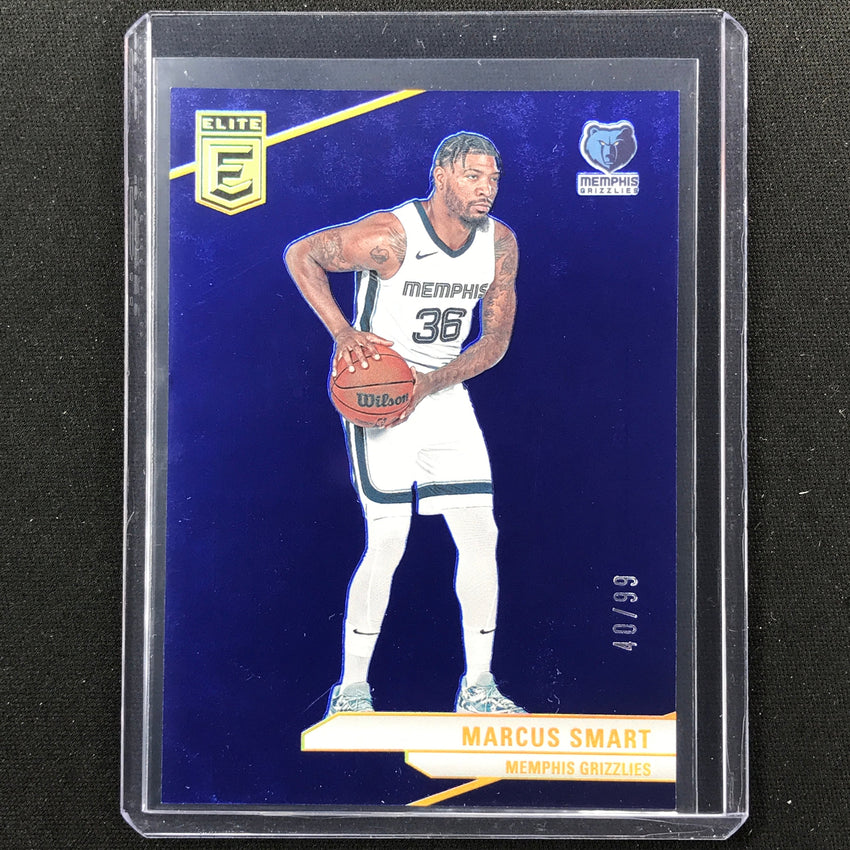 2023-24 Donruss Elite Marcus Smart Base Blue 40/99 #81