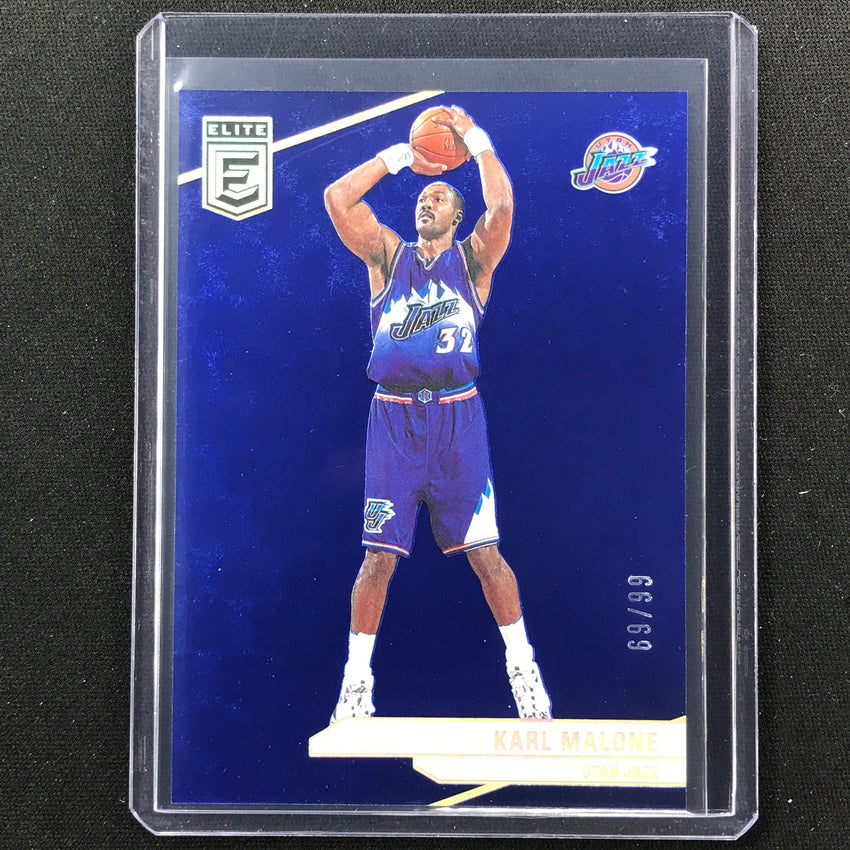 2023-24 Donruss Elite Karl Malone Base Blue 69/99 #87