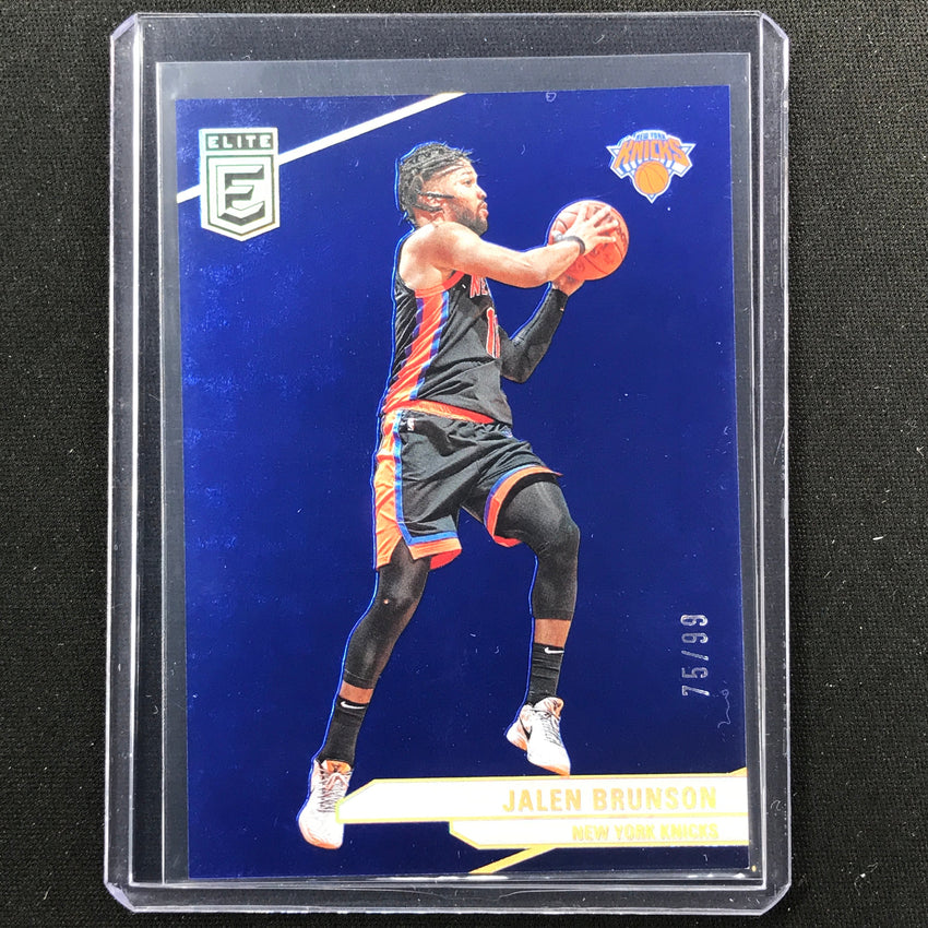 2023-24 Donruss Elite Jalen Brunson Base Blue 75/99 No 98