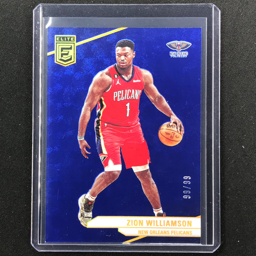 2023-24 Donruss Elite Zion Williamson Base Blue 99/99 No 133