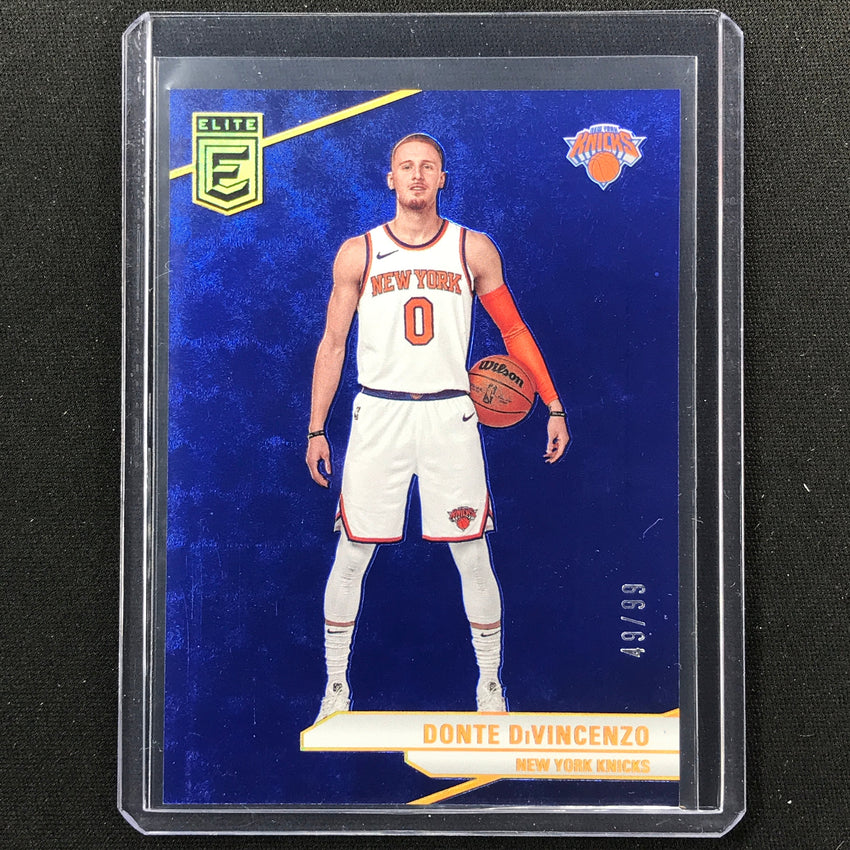 2023-24 Donruss Elite Donte Divincenzo Base Blue 49/99 No 192