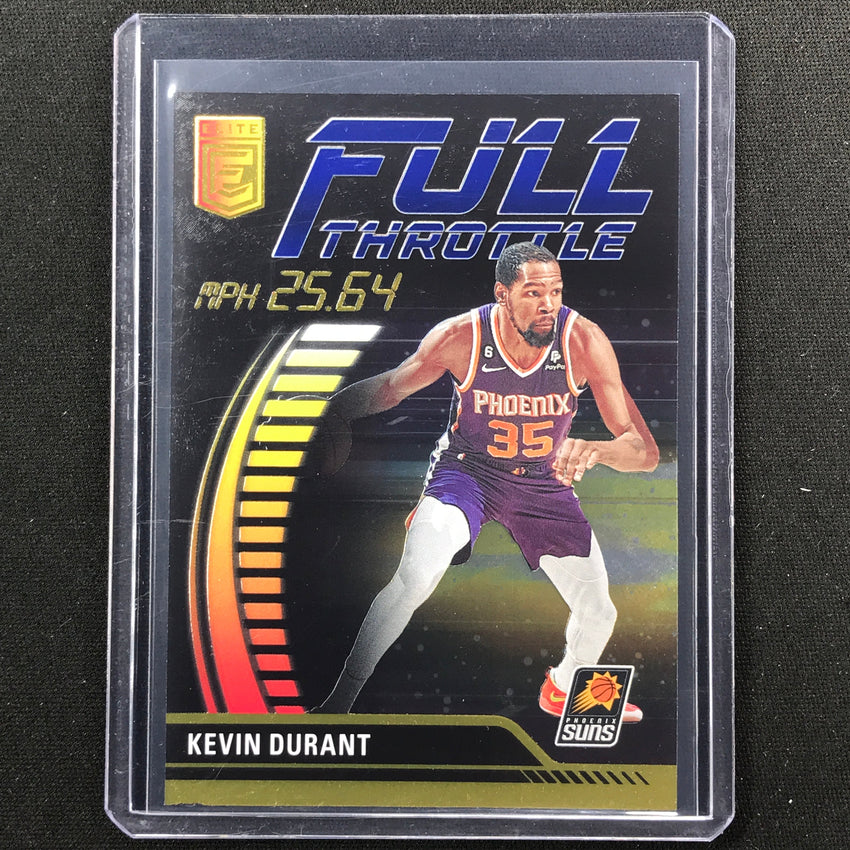 2023-24 Donruss Elite Kevin Durant Full Throttle Blue 11/99 #8