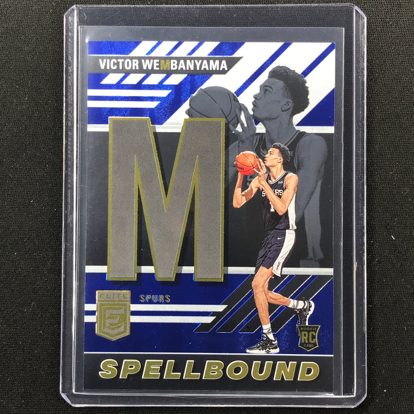 2023-24 Donruss Elite Victor Wembanyama M Rookie Spellbound Blue 11/99 No 3