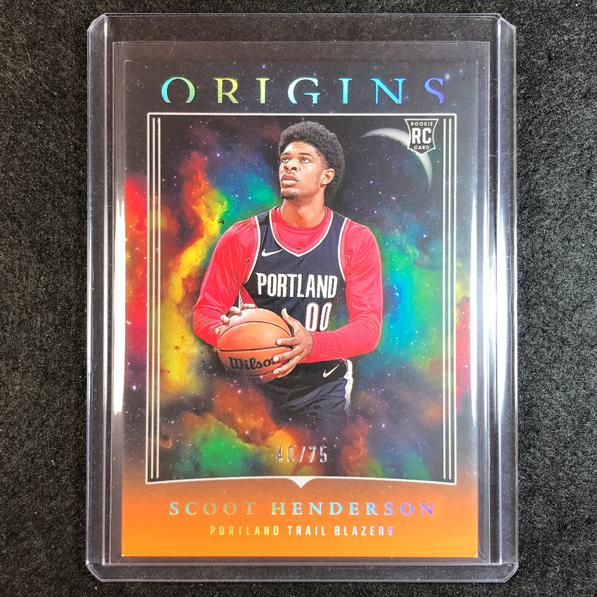 2023-24 Origins SCOOT HENDERSON Rookie Base Orange 40/75 No. 17