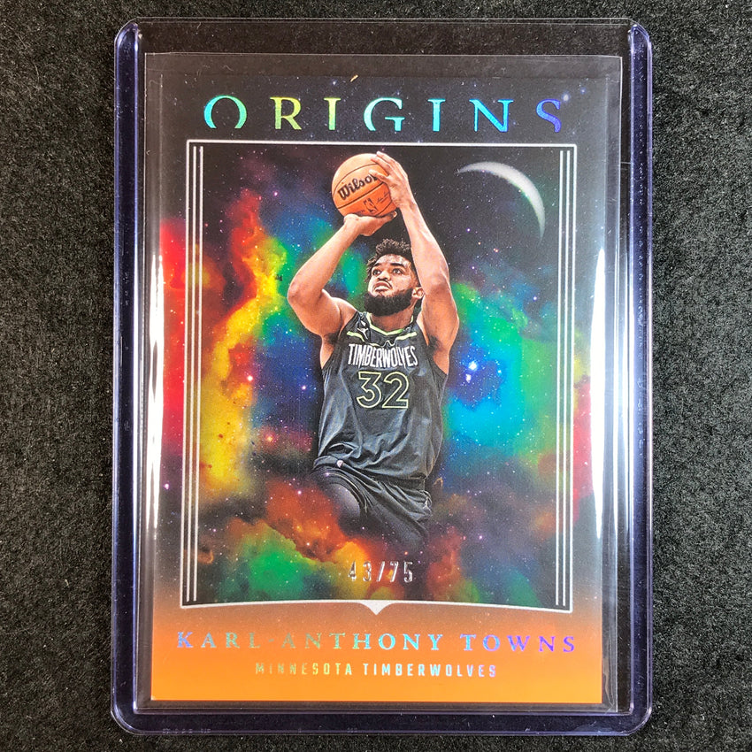2023-24 Origins KARL-ANTHONY TOWNS Base Orange 43/75 No. 95