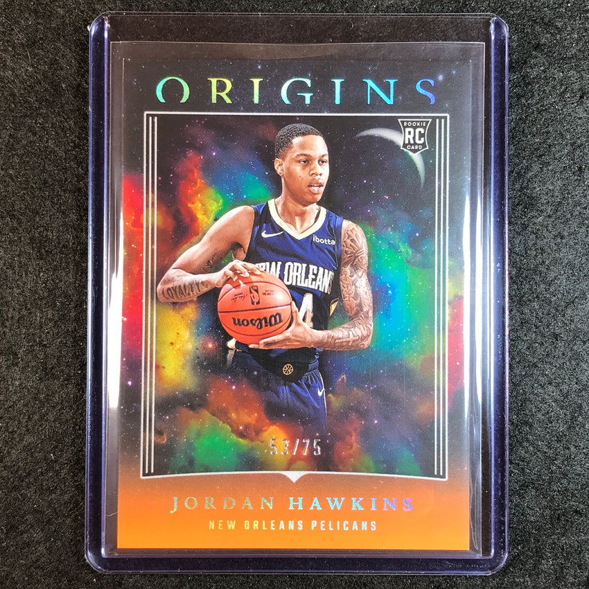 2023-24 Origins JORDAN HAWKINS Rookie Base Orange 53/75 #100