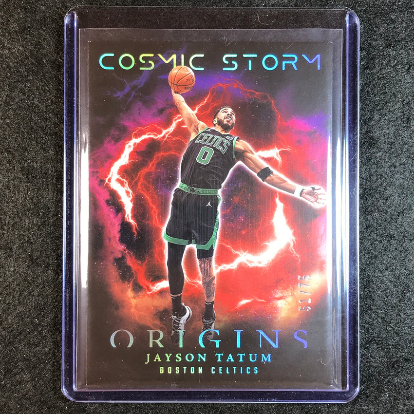 2023-24 Origins JAYSON TATUM Cosmic Storm Red 51/75 No. 9