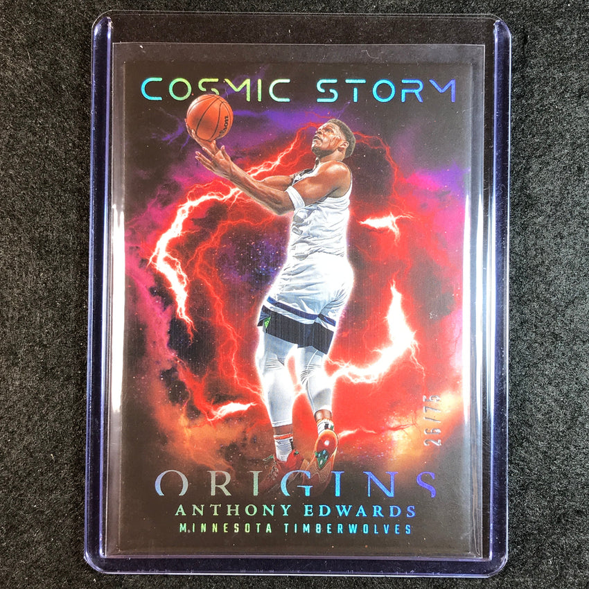 2023-24 Origins ANTHONY EDWARDS Cosmic Storm Red 26/75 No. 13