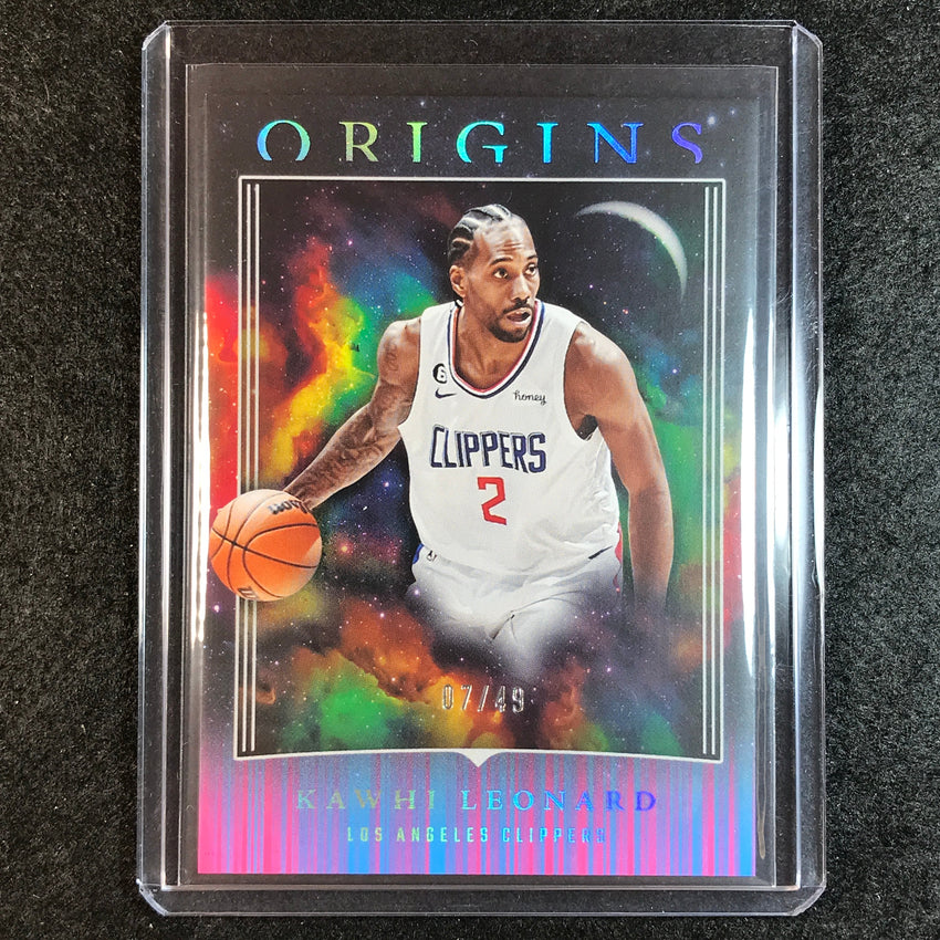 2023-24 Origins KAWHI LEONARD Base Neon Stripes 7/49 #45