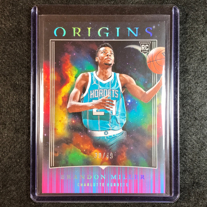 2023-24 Origins BRANDON MILLER Rookie Base Neon Stripes 30/49 No. 89