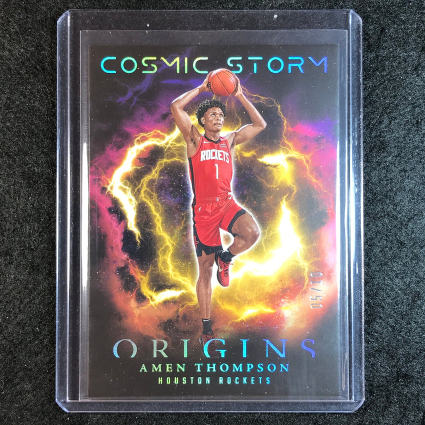 2023-24 Origins AMEN THOMPSON Cosmic Storm Rookie Gold 5/10