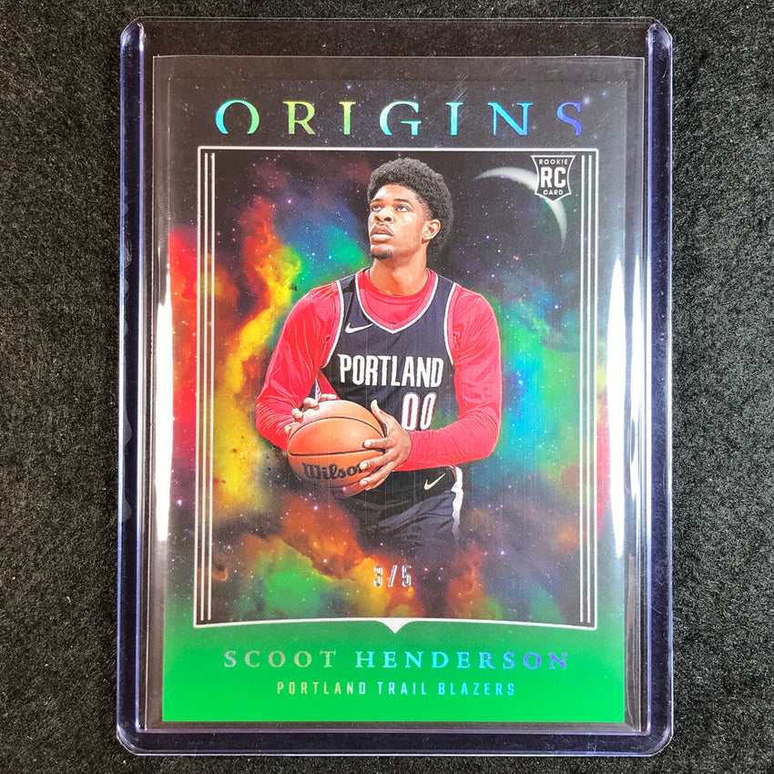 2023-24 Origins SCOOT HENDERSON Rookie Base Green 3/5