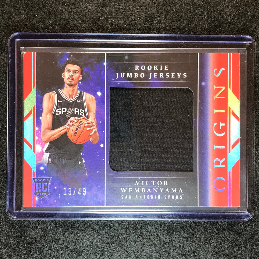 2023-24 Origins VICTOR WEMBANYAMA Rookie Jumbo Jersey Relic Red 13/49