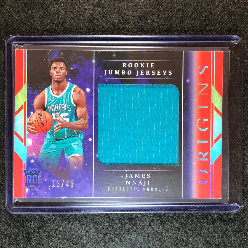 2023-24 Origins JAMES NNAJI Rookie Jumbo Jersey Relic Red 13/49