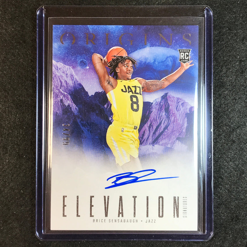 2023-24 Origins BRICE SENSABAUGH Elevation Signatures Rookie Auto Base 34/99