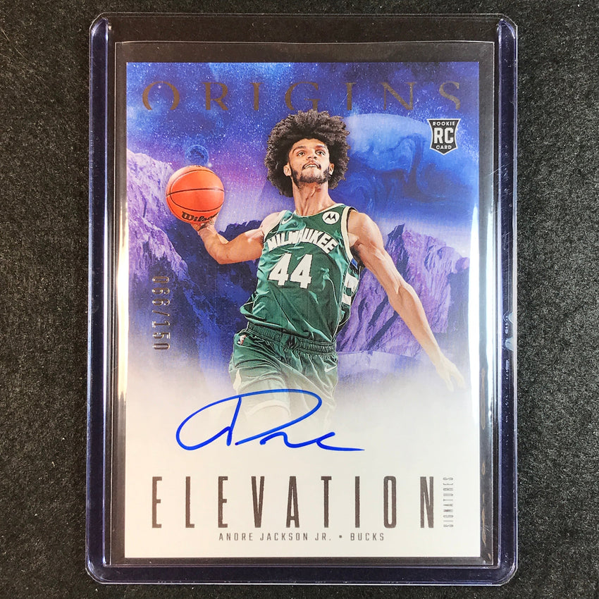 2023-24 Origins ANDRE JACKSON JR. Elevation Signatures Rookie Auto Base 66/150