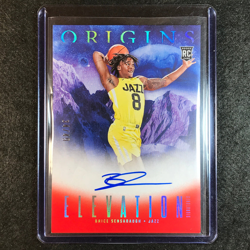 2023-24 Origins BRICE SENSABAUGH Elevation Signatures Rookie Auto Red 34/49