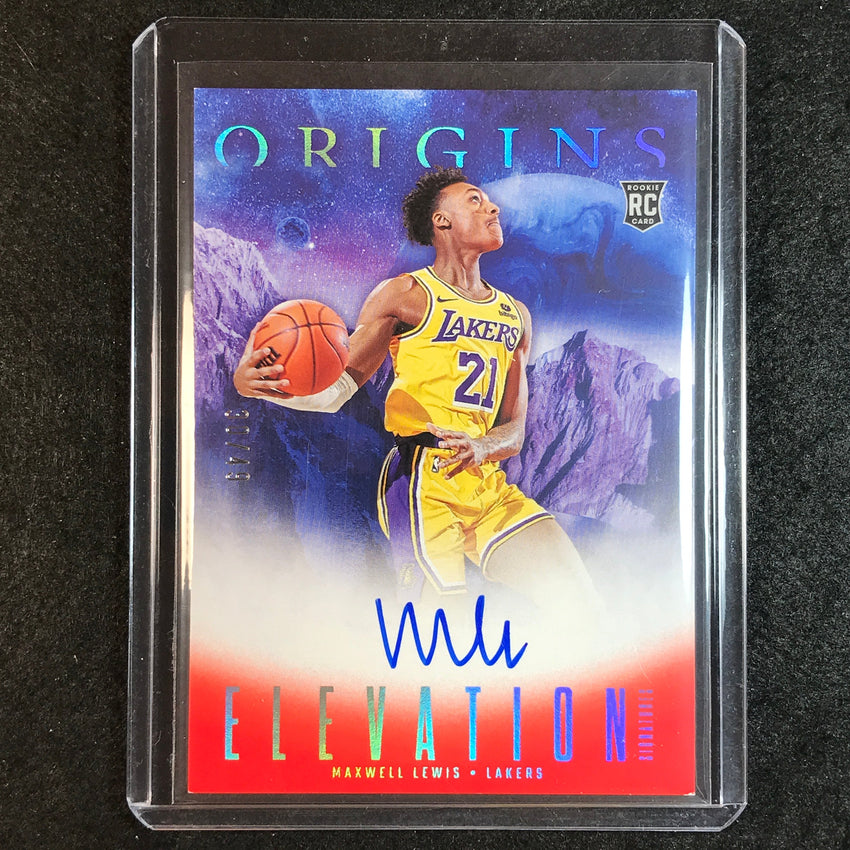 2023-24 Origins MAXWELL LEWIS Elevation Signatures Rookie Auto Red 30/49