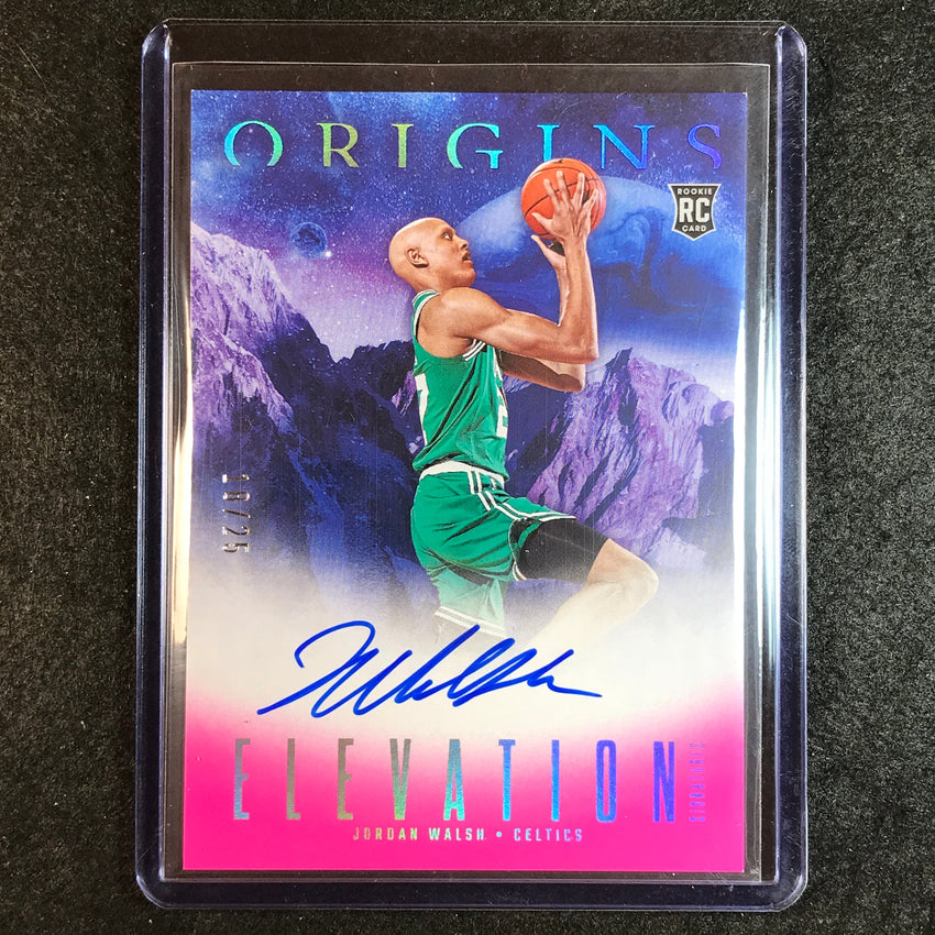 2023-24 Origins JORDAN WALSH Elevation Signatures Rookie Auto Pink 18/25