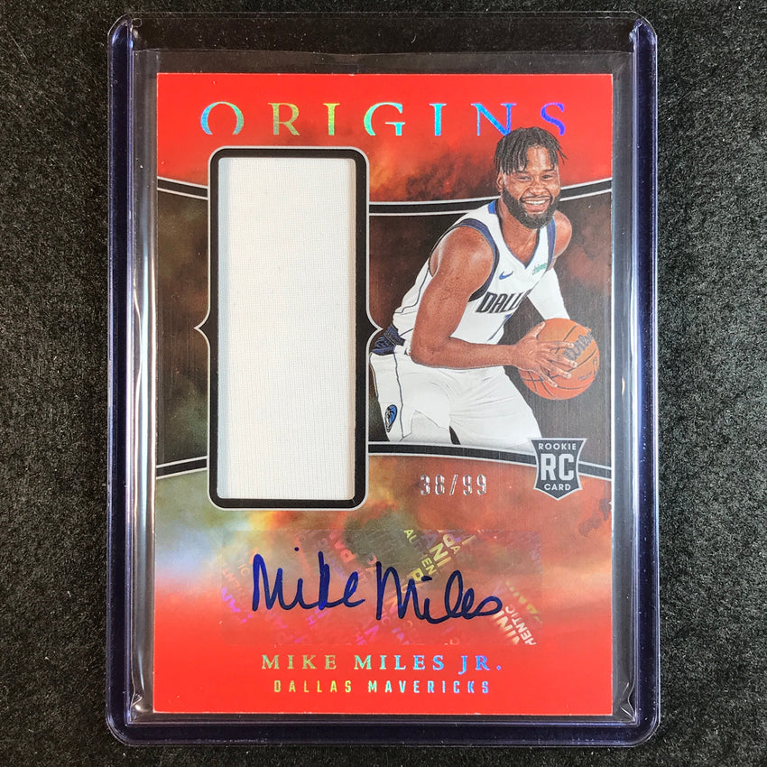 2023-24 Origins MIKE MILES JR. Rookie Jersey Auto Red 38/99