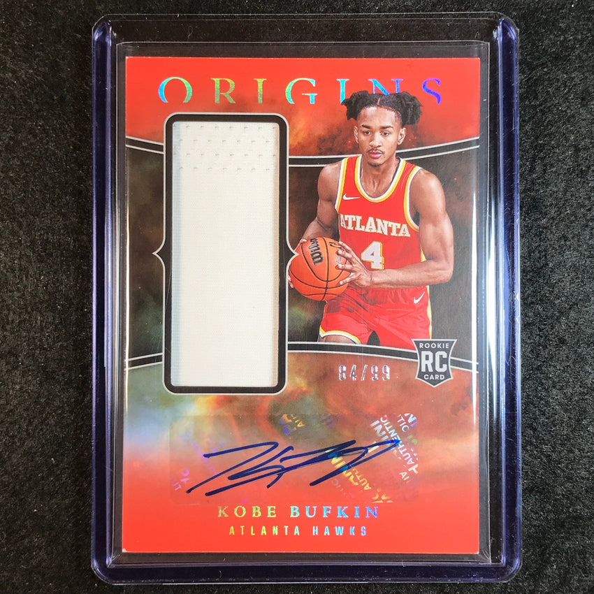 2023-24 Origins KOBE BUFKIN Rookie Jersey Auto Red 84/99