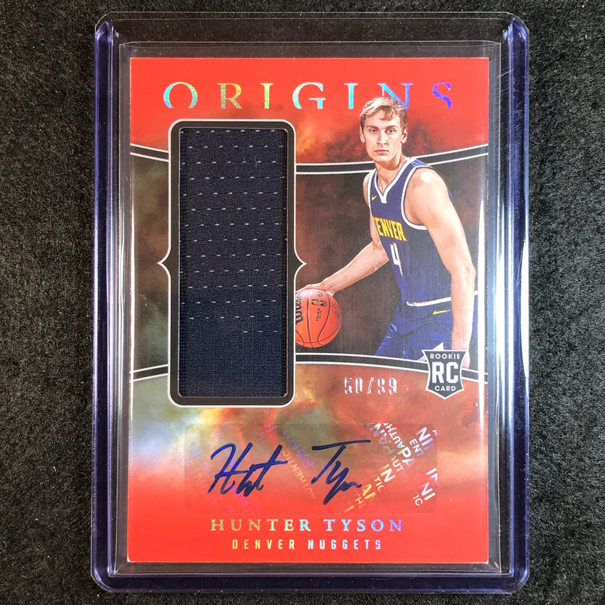 2023-24 Origins HUNTER TYSON Rookie Jersey Auto Red 50/99