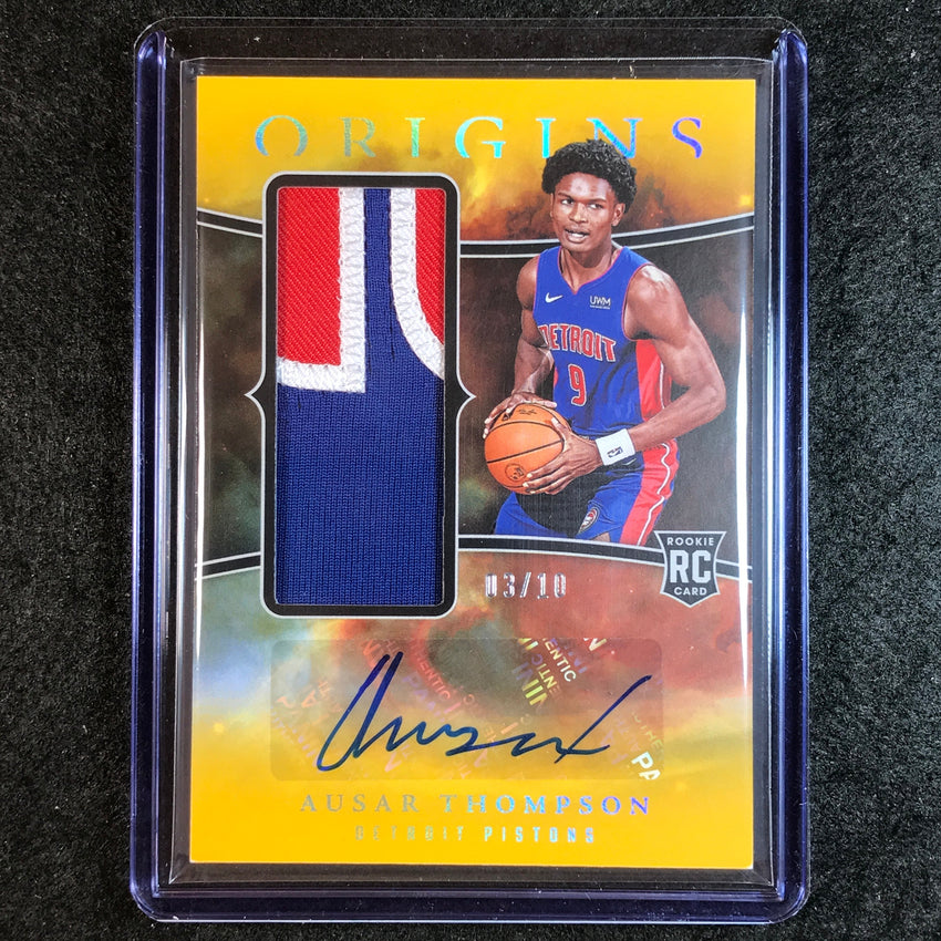 Panini ausar thompson rc auto /10 gold（2023-24 Phoenix Dual Tags 