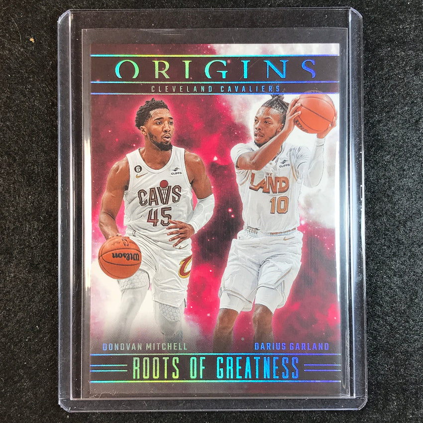 2023-24 Origins DONOVAN MITCHELL DARIUS GARLAND Roots of Greatness Base #4