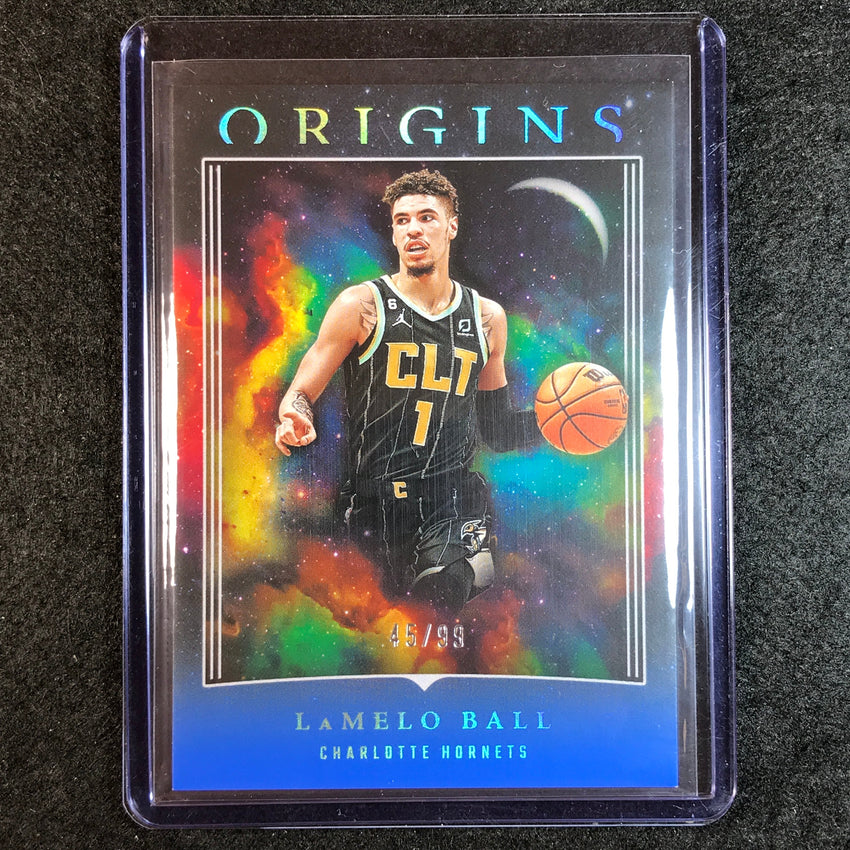 2023-24 Origins LAMELO BALL Base Blue 45/99 No. 96