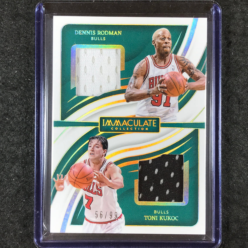 2023-24 Immaculate DENNIS RODMAN TONI KUKOC Immaculate Dual Jersey Relic 56/99